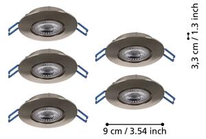 Eglo 300194 - SADA 5xLED Podhledové svítidlo GEDREZ LED/4,9W/230V pr. 9 cm chrom