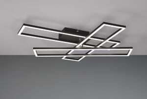 Trio R64423132 LED stropní svítidlo Corso 1x36W | 4600lm | 27000-6000K | IP20 - integrovaný stmívač, plynulé nastavení barvy světla, dálkové ovládání, otočné ramena, 3 úrovně stmívání vypínačem, matná černá