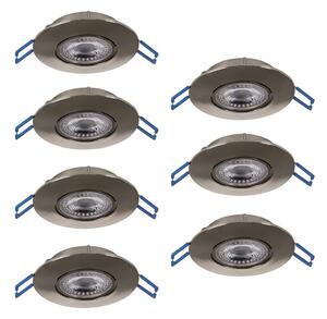 Eglo 300195 - SADA 7xLED Podhledové svítidlo GEDREZ LED/4,9W/230V pr. 9 cm chrom