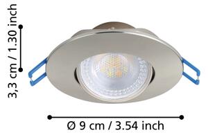 Eglo 300196 - SADA 10xLED Podhledové svítidlo GEDREZ LED/4,9W/230V pr. 9cm chrom