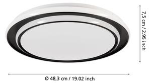 Eglo 902047 - LED Stropní svítidlo MOSCHELLA LED/36W/230V pr. 49 cm černá