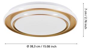 Eglo 902044 - LED Stropní svítidlo MOSCHELLA LED/24W/230V pr. 40 cm zlatá