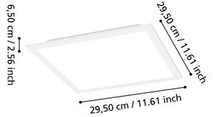 Eglo 901512 -LED RGBW St. strop. svítidlo MORADILLO-Z LED/14W/230V 30x30 cm bílá