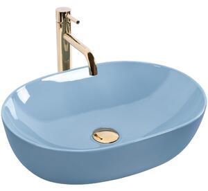 Umyvadlo na desku REA LISA L.BLUE SHINY