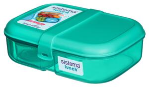 Sistema Krabička na svačinu Ribbon Lunch s vložkou a kelímkem 1,1l Barva: zelená