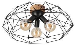 Brilagi - Stropní svítidlo WOODY BASKET 3xE27/60W/230V pr. 60 cm dub