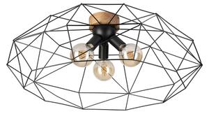 Brilagi - Stropní svítidlo WOODY BASKET 3xE27/60W/230V pr. 80 cm dub