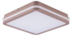 Brilagi -LED Venkovní stropní svítidlo BENE LED/24W/230V 26x26 cm hnědá IP54