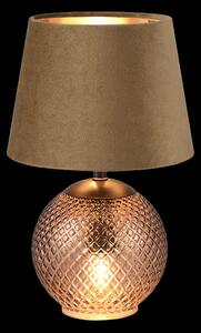 Trio R51242013 stolní lampa Jonna 2x18W | E14 | IP20 - kabelový spínač, jantarová/hnědá