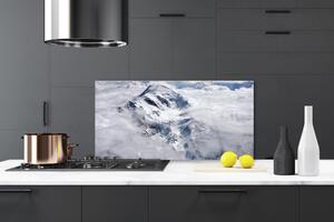 Kuchyňský skleněný panel Hora Mlha Krajina 140x70 cm