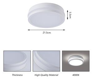 Brilagi - LED Venkovní stropní svítidlo BENE LED/18W/230V pr. 21,5 cm bílá IP54