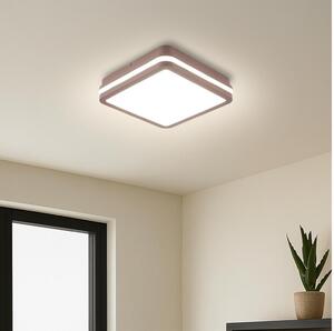 Brilagi -LED Venkovní stropní svítidlo BENE LED/18W/230V 21,5x21,5 cm hnědá IP54