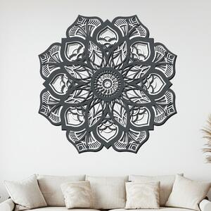 Dřevo života | 4 vrstvá mandala Zářivá radost | Rozměry (cm): 40 | Zvolte barevný dekor: antracitová-bílá