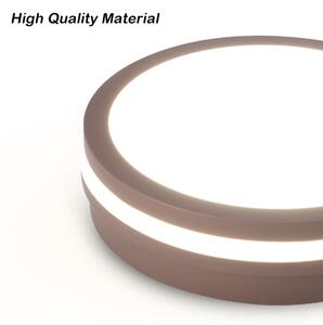 Brilagi - LED Venkovní stropní svítidlo BENE LED/18W/230V pr. 21,5 cm hnědá IP54