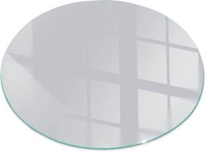 Sklenná podlahová deska pro Fi 100 cm - Sklenná krbová deska - Sklenná krbová deska - Ochranné sklo - Ochranná deska proti jiskrám - Sklenná podlahová deska proti ohni - Tepelná ochrana - Ochrana podlahy ze skla - Barva edá