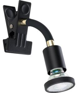 Eglo 300914 - LED Lampa s klipem PARRINI 1xGU10/4,5W/230V černá