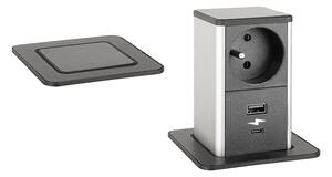 STRONG PowerUp elektrická zásuvka, 1x230V, USB A/C nabíjecí, černá 477468