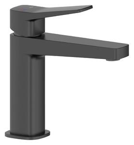 KFA Armatura 4522-815-81 - Umyvadlová baterie + výpusť MALAGA 15,9 cm černá