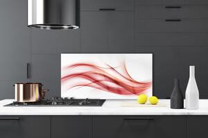 Skleněné obklady do kuchyně Červená Abstrakce Umění 120x60 cm