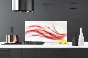 Skleněné obklady do kuchyně Červená Abstrakce Umění 140x70 cm