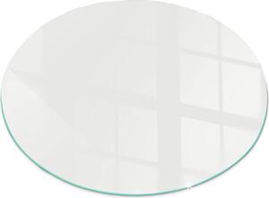Sklenná podkladová deska pro Fi 100 cm - Krbová deska sklenná - Krbová deska sklenná - Ochranné sklo - Ochranná deska proti jiskrám - Sklenná podkladová deska ohnivzdorná - Tepelná ochranná deska - Ochranné sklo - Barva slonové kosti