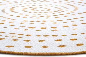 NORTHRUGS - Hanse Home koberce Kusový koberec Twin-Wendeteppiche 105786 Ochre kruh – na ven i na doma - 200x200 (průměr) kruh cm