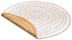 NORTHRUGS - Hanse Home koberce Kusový koberec Twin-Wendeteppiche 105786 Ochre kruh – na ven i na doma - 200x200 (průměr) kruh cm
