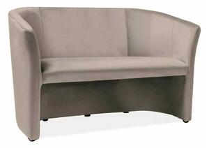 Pohovka Cuba Velvet, dvojsedák, světle hnědá