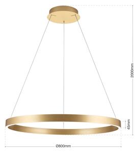 Orion- LED Stm. lustr na lanku KOLK LED/80W/230V 2700/3000/4000K pr. 80 cm zlatá