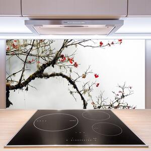 Kuchyňský skleněný panel Větev Příroda Rostlina 120x60 cm