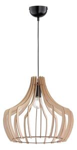 TRIO Reality R30253830 Wood závěsné svítidlo 1xE27 černá, dřevo