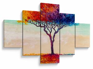 Obraz malovaného stromu (125x70 cm)