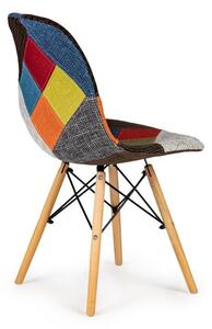 Sada 4 patchworkových židlí ModernHome
