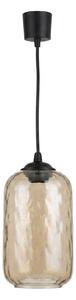 Brilagi - LED Lustr na lanku R GLASS 1xE27/60W/230V pr. 14 cm černá/kouř hnědá