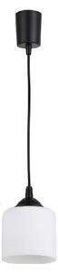 Brilagi - LED Lustr na lanku RETRO GLASS 1xE27/60W/230V pr. 14 cm černá/bílá