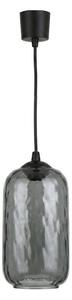 Brilagi - LED Lustr na lanku R GLASS 1xE27/60W/230V pr. 14 cm černá/kouř šedá