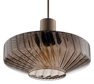 Brilliant - Lustr na lanku LYN 1xE27/20W/230V pr. 28 cm hnědá/kouřová hnědá
