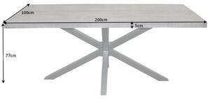 Jídelní stůl GALAXIE II 200 CM šedý masiv mango Nábytek | Jídelní prostory | Jídelní stoly | Všechny jídelní stoly