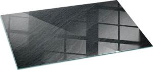 Sklenný podlahový panel 120x60 cm - Krbový panel ze skla - Krbový panel ze skla - Ochranné sklo - Ochranný panel proti jiskrám - Sklenný podlahový panel proti ohni - Tepelná ochrana - Ochrana podlahy ze skla - Struktura z pírodního kamene