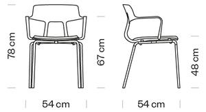 Et al - Židle SNAP 1101N s područkami
