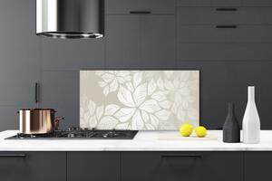 Kuchyňský skleněný panel Květiny Rostlina Umění 125x50 cm