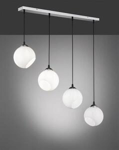 TRIO reality R30074001 Clooney Závěsné svítidlo 900mm E27 4X42W Chromová, bílá
