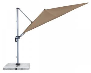 Doppler ACTIVE 350 x 260 cm – výkyvný zahradní slunečník s boční tyčí : Desén látky - 846