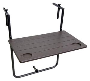 Balkonový stl/odkládací stolek Tabora 304731, obdélníkový, 60 x 60 x 73,0 - 83,5 cm