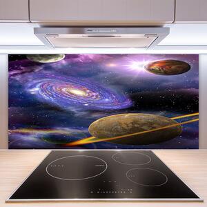 Kuchyňský skleněný panel Vesmír 120x60 cm
