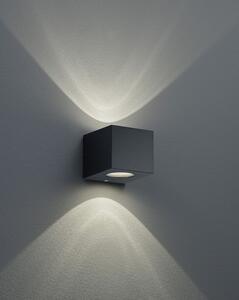TRIO Reality R28222632 Cordoba exteriérové ​​nástěnné svítidlo LED 2x2W/200lm 3000K IP44 matná černá