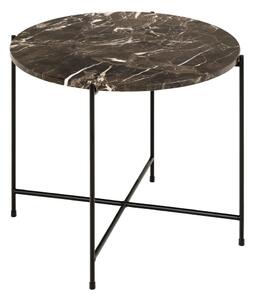 Kulatý odkládací stolek s mramorovou deskou ø 52 cm Avila – Actona