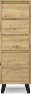VBChome Komoda 5 zásuvek 40 x 39 x 120 cm Komoda bez úchytek Artisan Víceúelová skíka do pedsín Lonice Obývací pokoj Dtský pokoj moderní