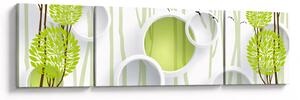 Obraz abstrakce se stromy (170x50 cm)