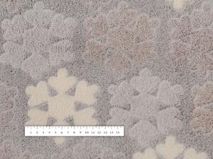Biante Mikroplyšová deka MIP-034 Vločky na šedofialovém 150x200 cm
